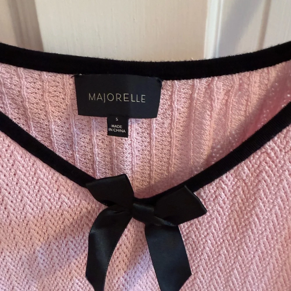 MAJORELE Alessie Mini Dress in Light Baby Pink - Picture 5 of 10